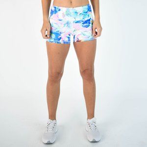 FLEO Mermaid Floral Power High Rise Shorts